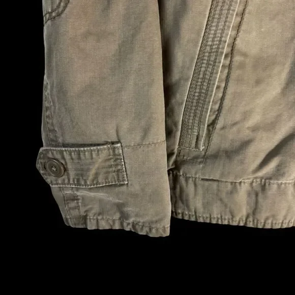 Gap 1969 Alpine Standard Issue Army Green‎ Military Style Utility Jacket Sz M